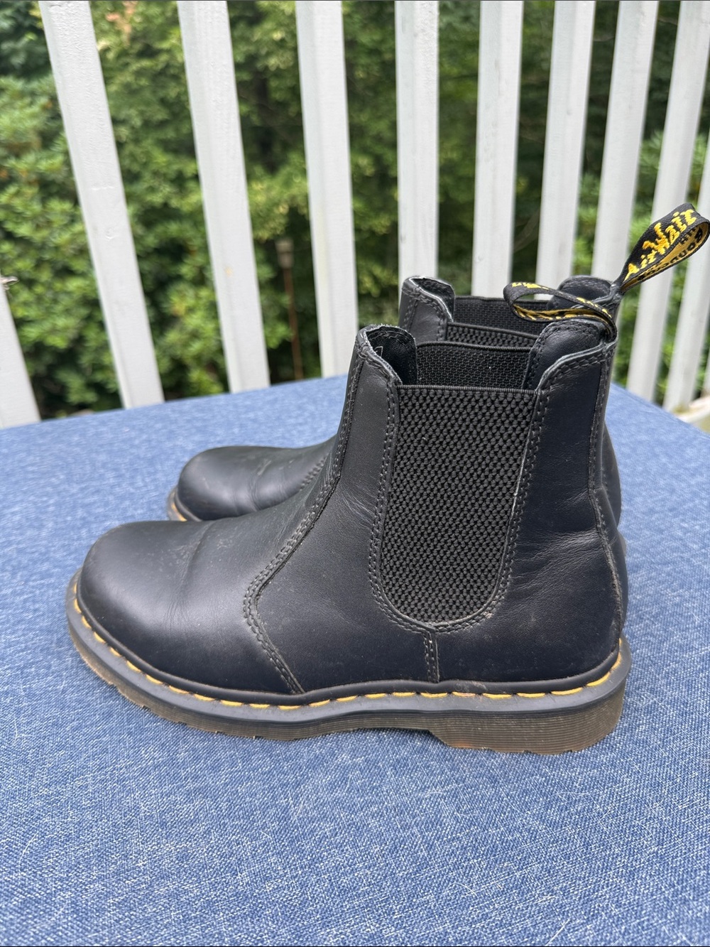 Dr. Martens AirWair Black Chunky Chelsea Ankle Boots Sz 8 - Picture 3 of 10